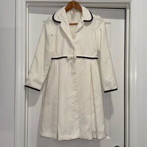 Gymboree white long coat.